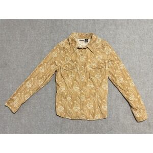 Arizona Jean Company Shirt Mens Large Paisley Pearl Snap Western Vintage